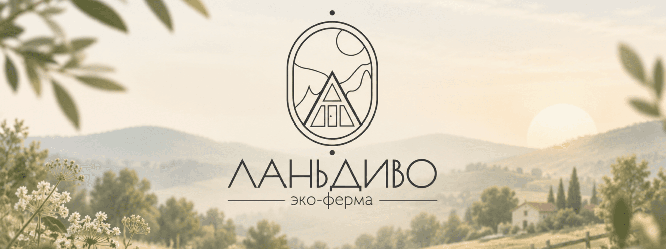 Логотип эко-фермы «Ланьдиво»